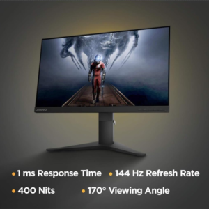 Lenovo 25 TN Panel Gaming Monitor G25 10 AMD Free Sync 1MS 144 Hz